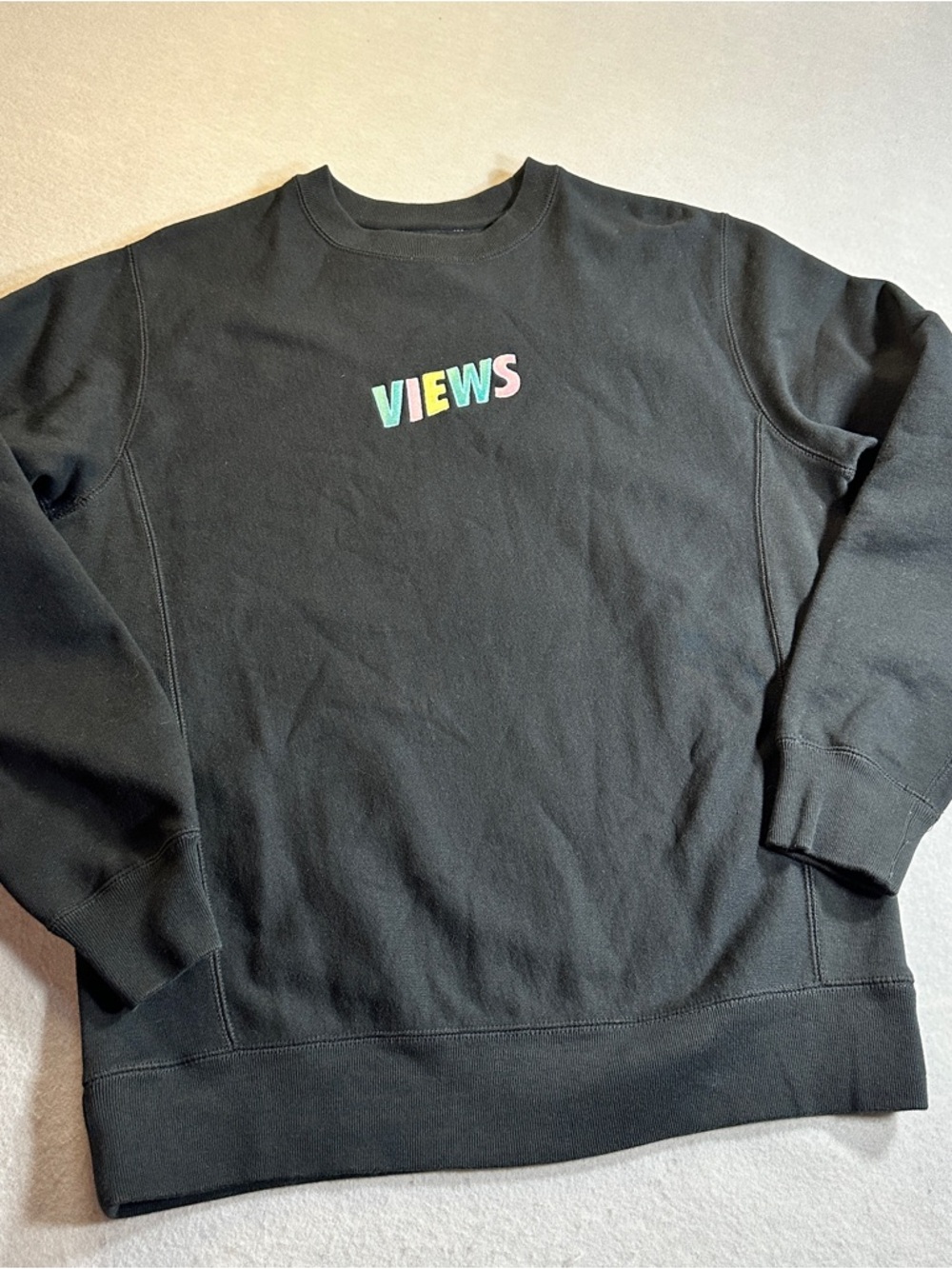 David Dobrik Official Merch Views Welcome Back Crewneck Womens Small Black‎ Vlog